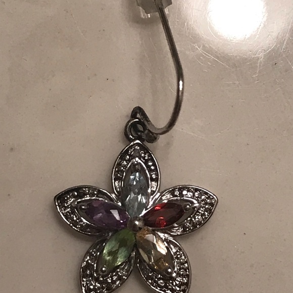 Necklace and Earring set! Multi color gem star! - Picture 3 of 3